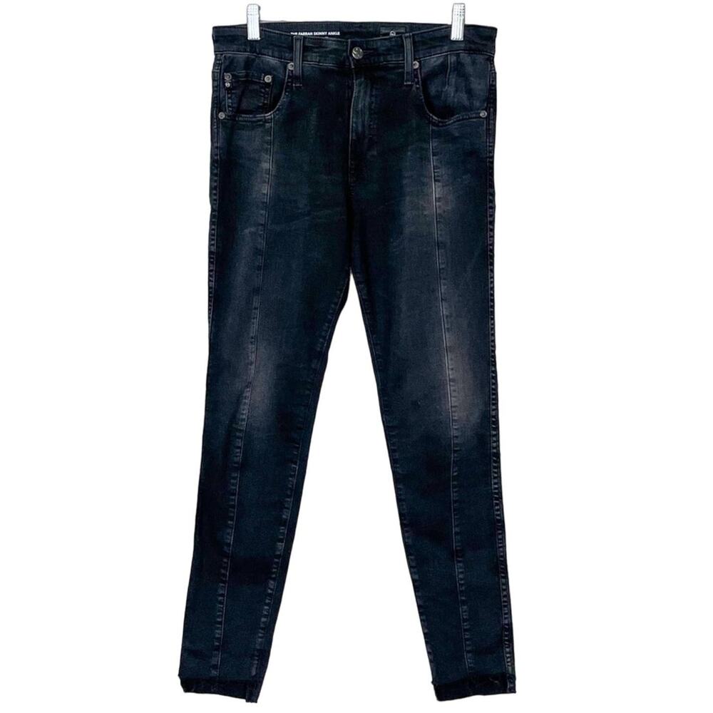 AG Jeans Farrah Black Skinny Ankle Jeans, EUC, Size 29, MSRP $228